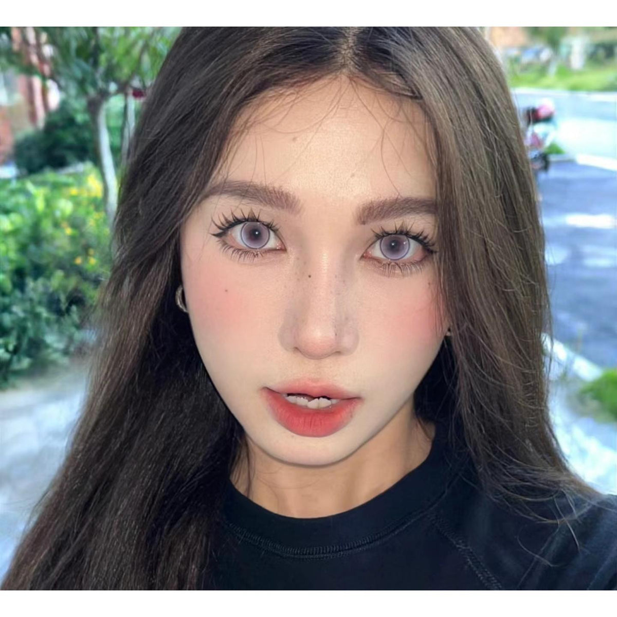 WQLLI Xiyoulens 14.20mm Purple Colored Contact Lenses (6 Months Wear)