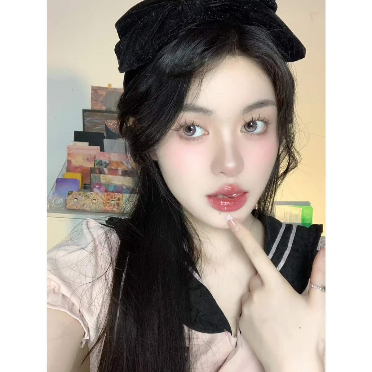 BSKMGUI JONCON 14.20mm Pink Colored Contact Lenses (6 Months Wear)