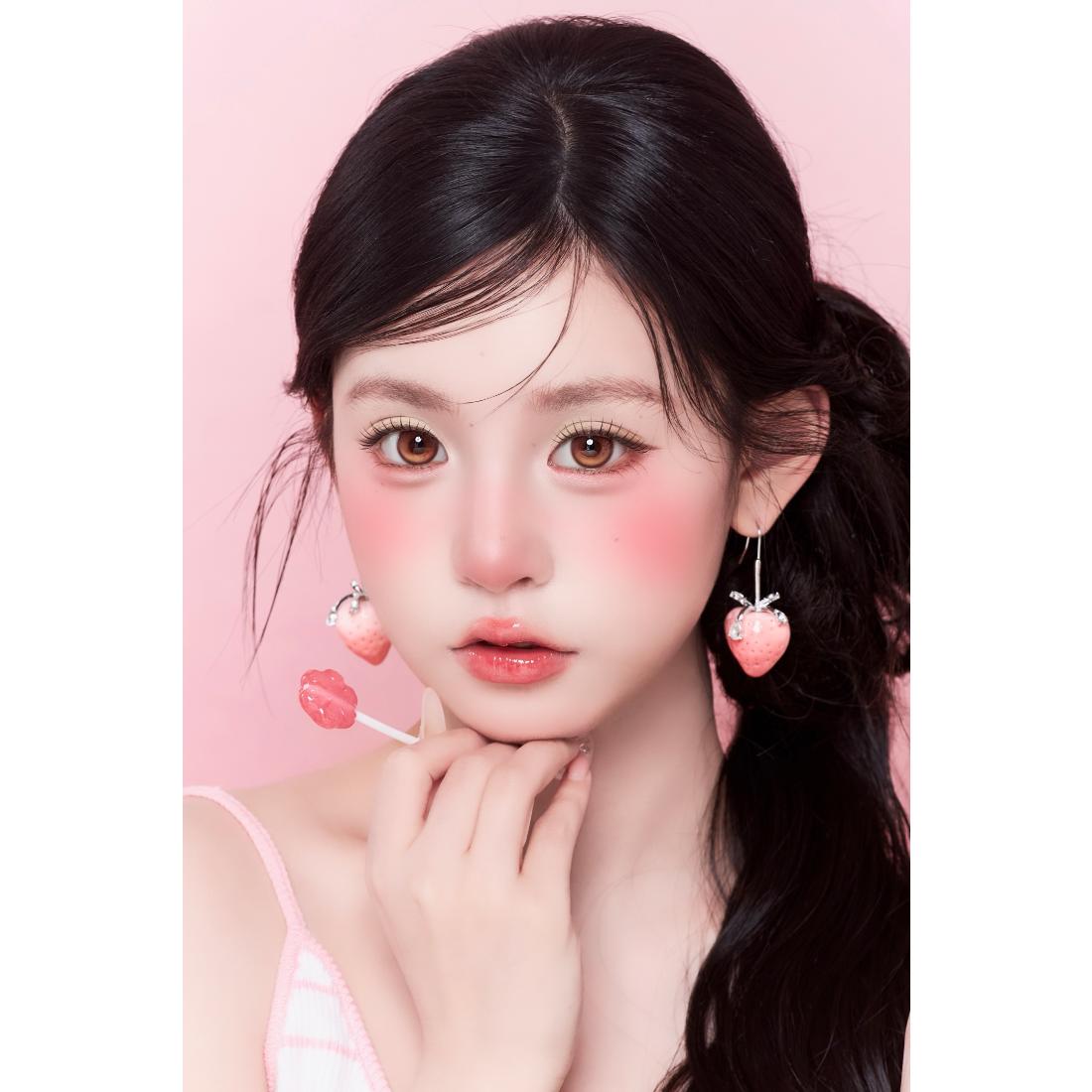 CDNGHPO OBALEN 14.50mm Brown Colored Contact Lenses (6 Months Wear)