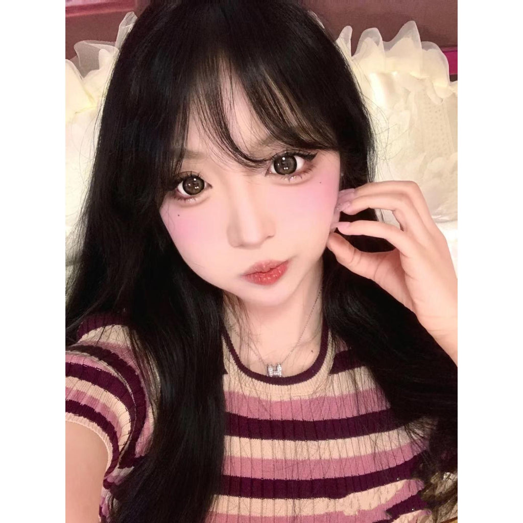 DLQJI BOOSCON 14.50mm Brown Colored Contact Lenses (6 Months Wear)
