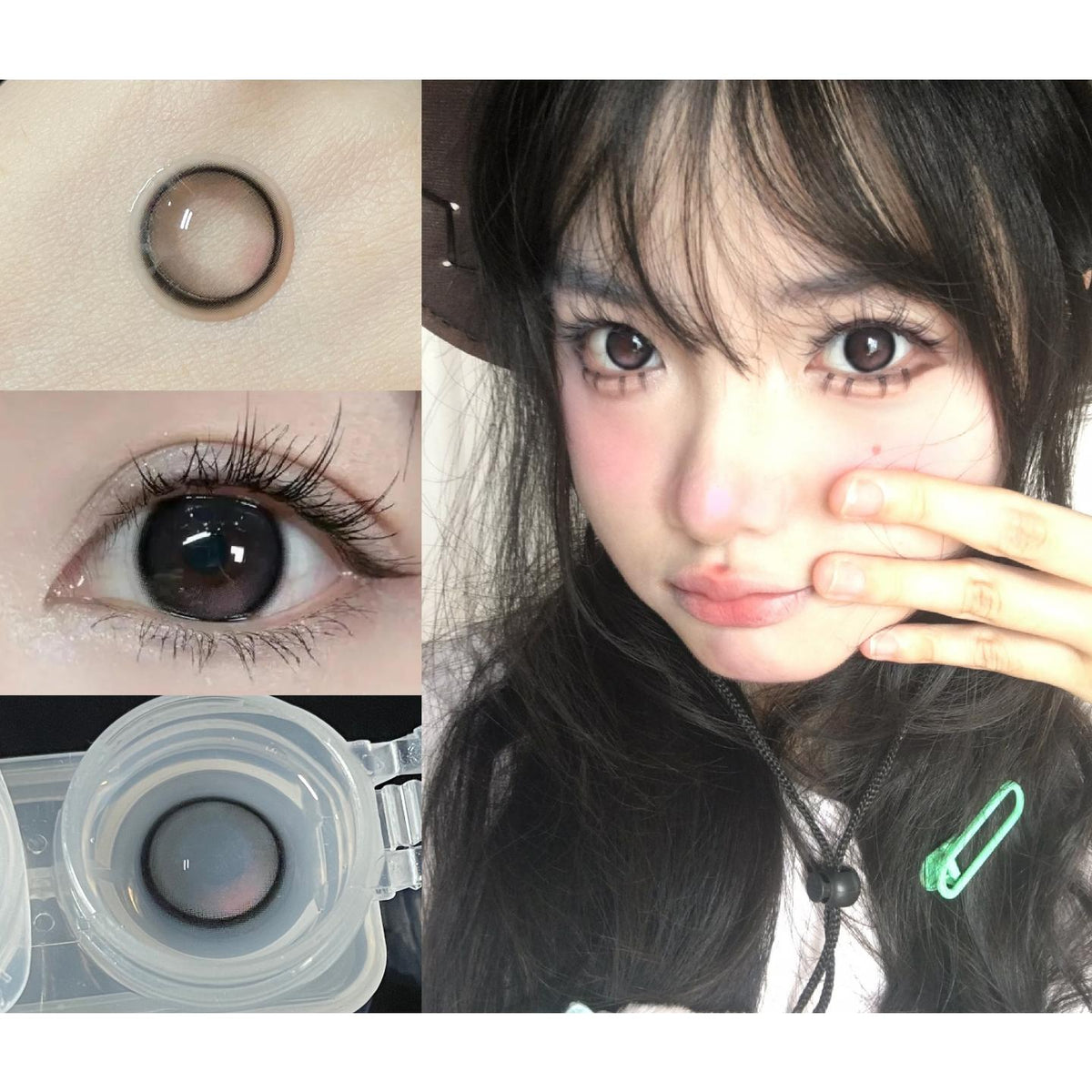 XSHONG MorningCon 14.20mm Pink Colored Contact Lenses (6 Months Wear)