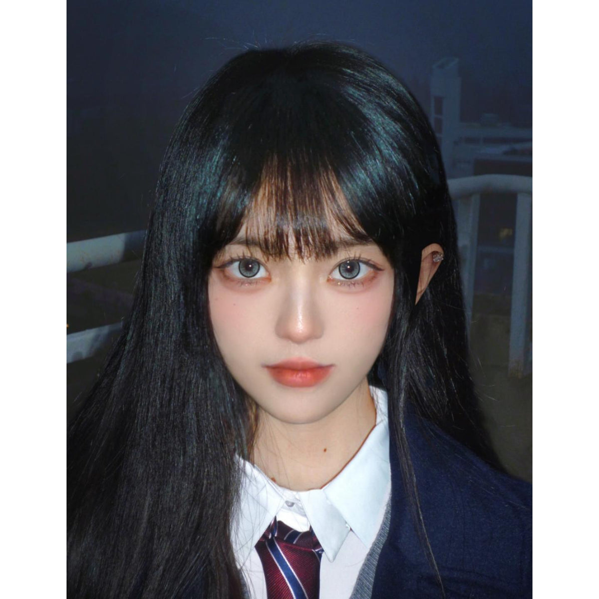 คอนแทคเลนส์สี 14KLA Xiyoulens ขนาด 14.20 มม. สีเทา (แบบราย 6 เดือน)