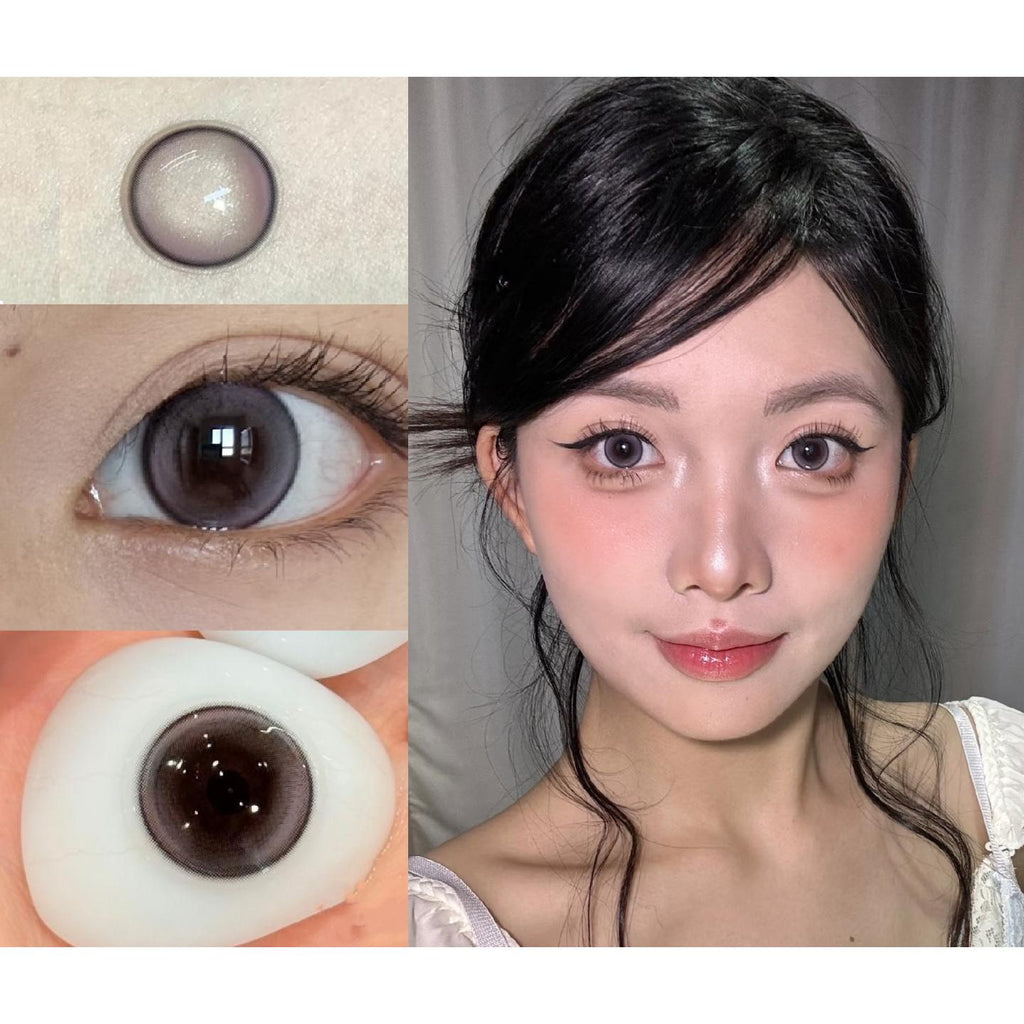 TLHUI FLLYCON 14.20mm Grey Colored Contact Lenses (6 Months Wear)