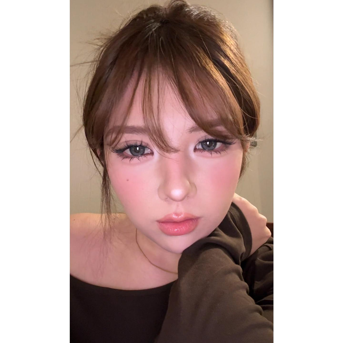 HZZHU Serltyca 14.50mm Grey Colored Contact Lenses (6 Months Wear)