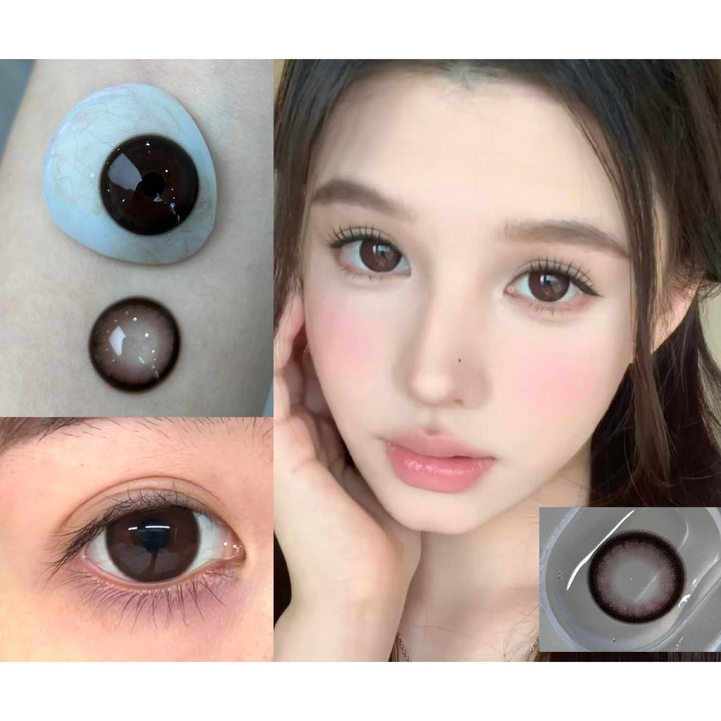 คอนแทคเลนส์สี CDKANDAI รุ่น OBALEN ขนาด 14.50 มม. สีน้ำตาล (ชนิดราย 6 เดือน)