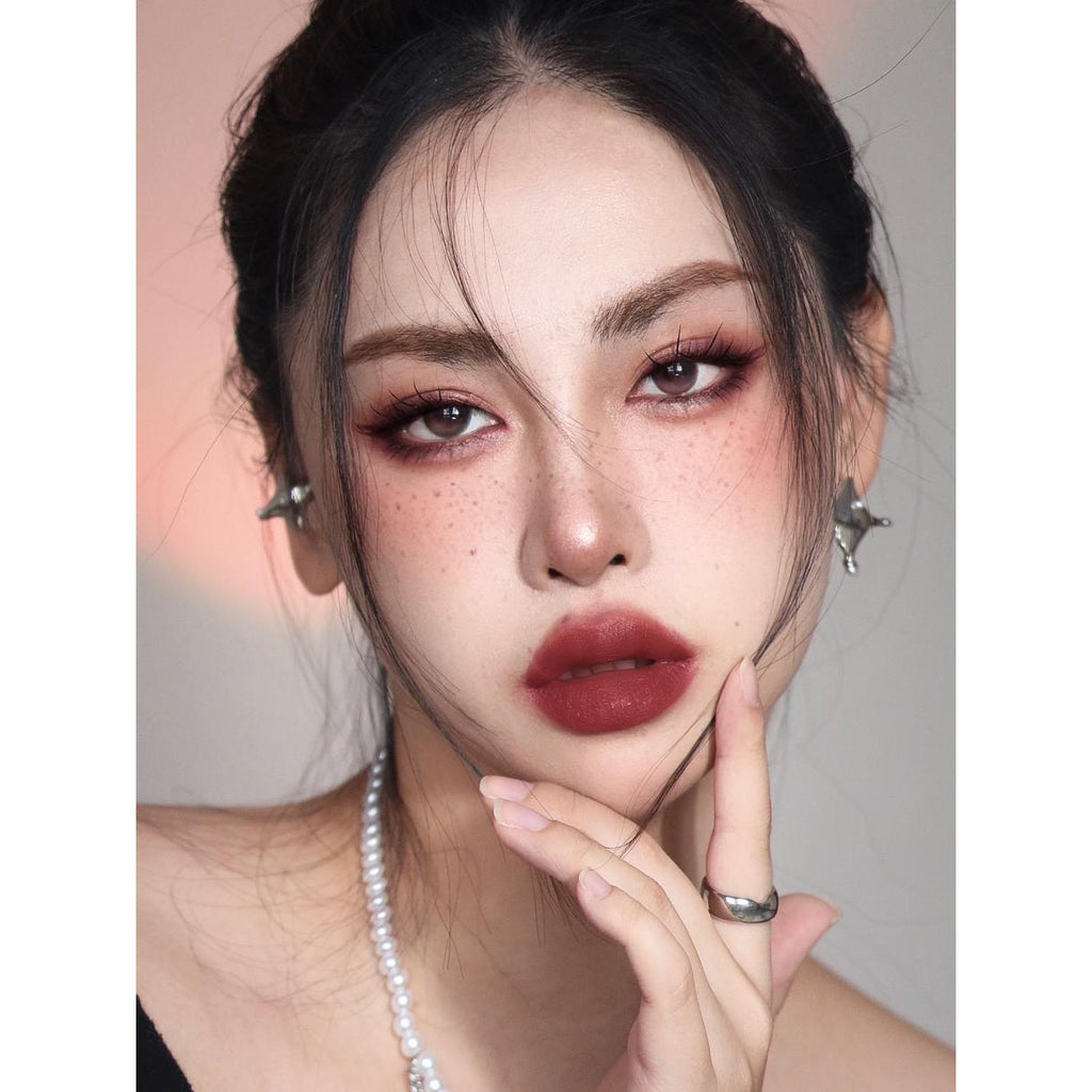 MZSHUA MorningCon คอนแทคเลนส์สี ขนาด 14.20 มม. สีชมพู (ชนิดราย 6 เดือน)