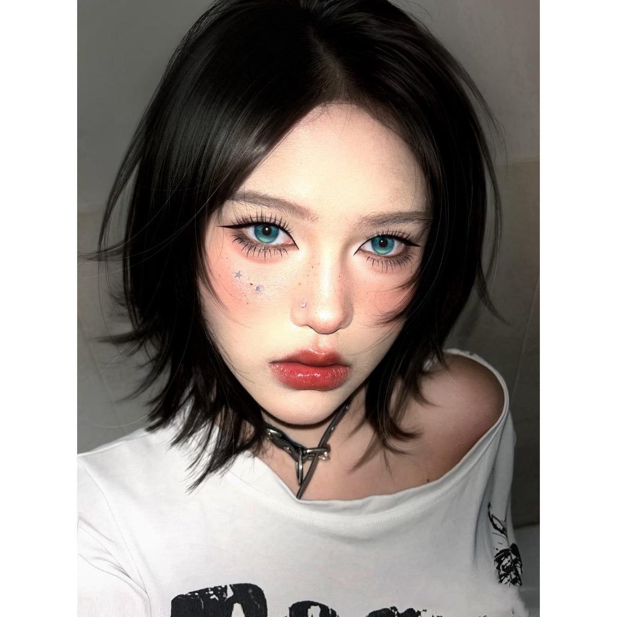 QGBLCHA PORSLEN 14.20mm Green Colored Contact Lenses (6 Months Wear)