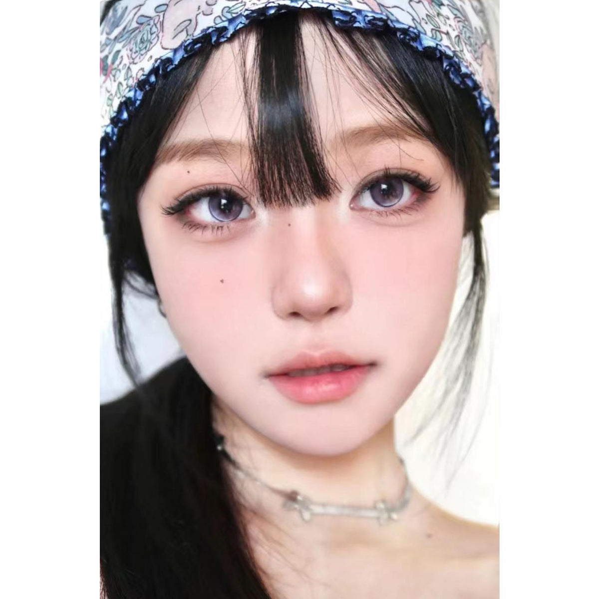 BLKBMEI Xiyoulens 14.20mm Purple Colored Contact Lenses (6 Months Wear)