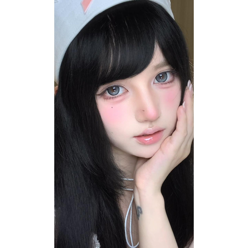HDSXSHENG thestarlens คอนแทคเลนส์สี ขนาด 14.50 มม. สีเทา (แบบราย 6 เดือน)