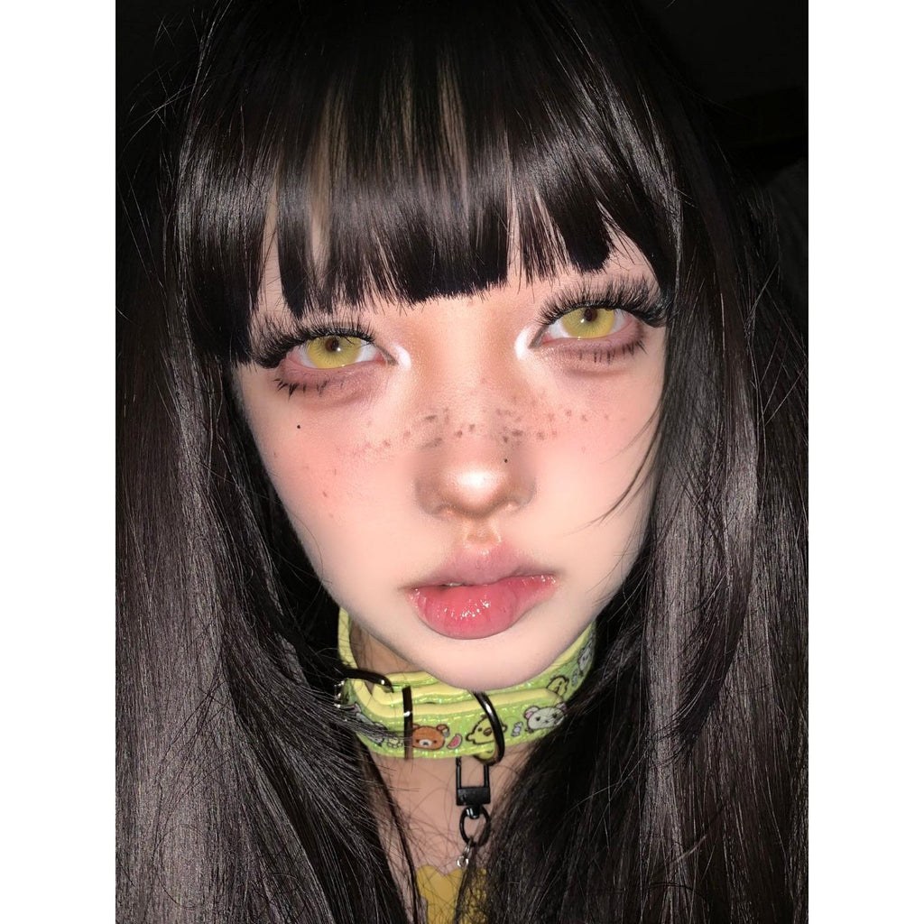 HJMCHONG Serltyca 14.20mm Yellow Colored Contact Lenses (6 Months Wear)