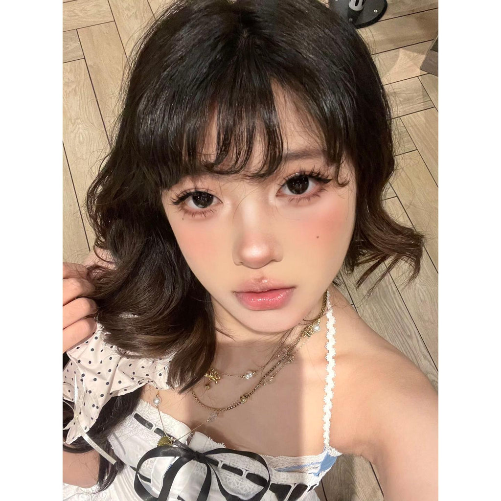 YYHTU MorningCon 14.50mm Black Colored Contact Lenses (6 Months Wear)