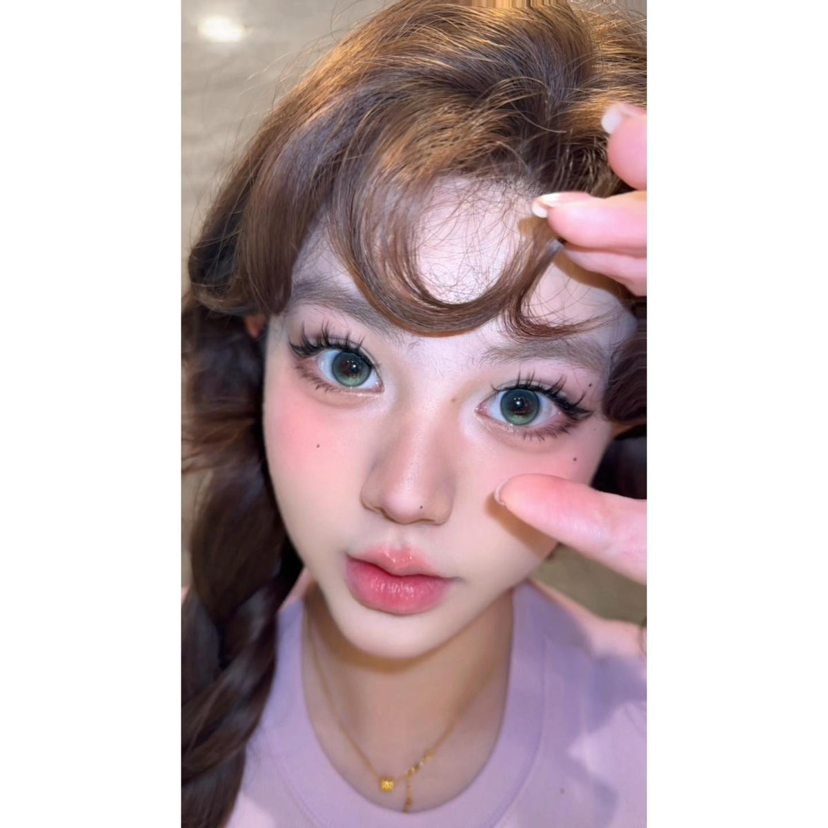 QGLAN thestarlens 14.20mm Green Colored Contact Lenses (6 Months Wear)