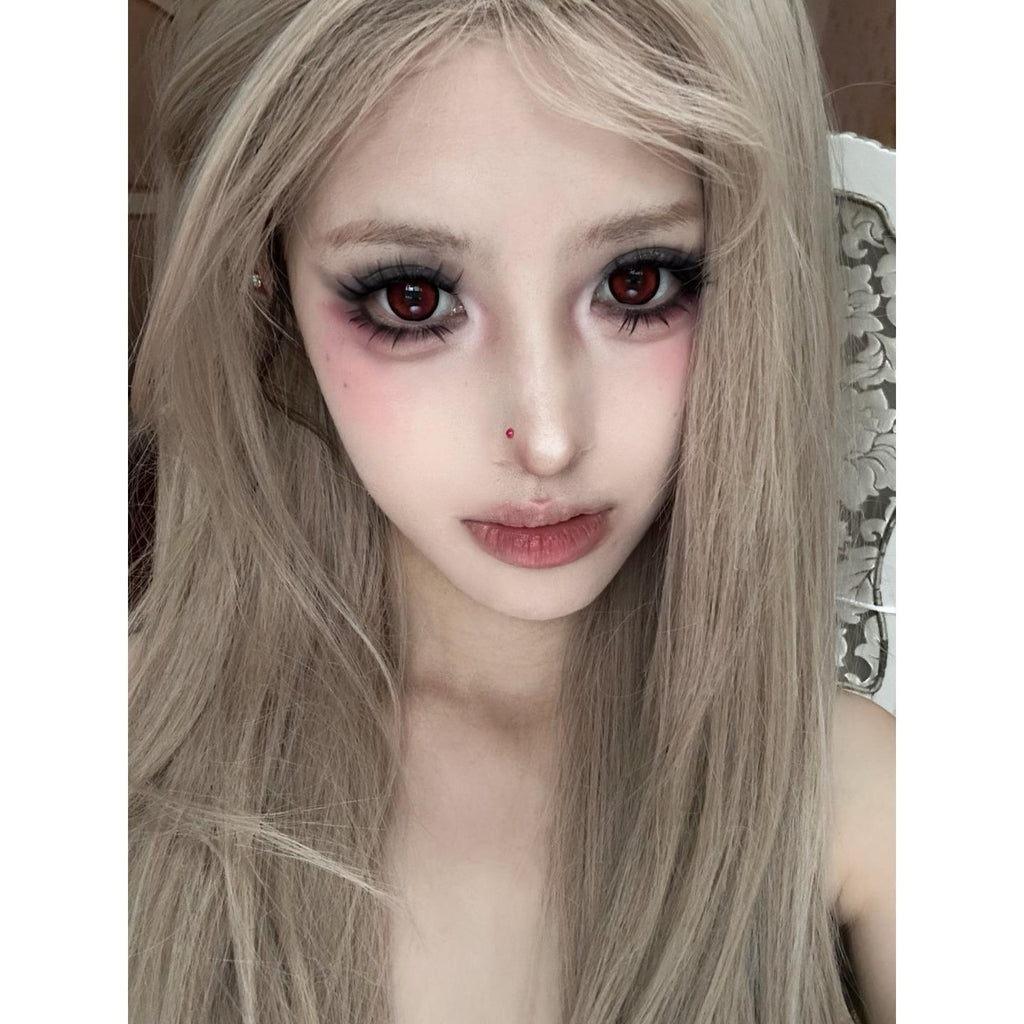 LFQIE Serltyca 14.50mm Red Colored Contact Lenses (6 Months Wear)