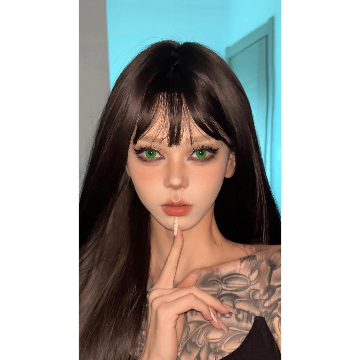 SSCLV Xiyoulens 14.20mm Green Colored Contact Lenses (6 Months Wear)