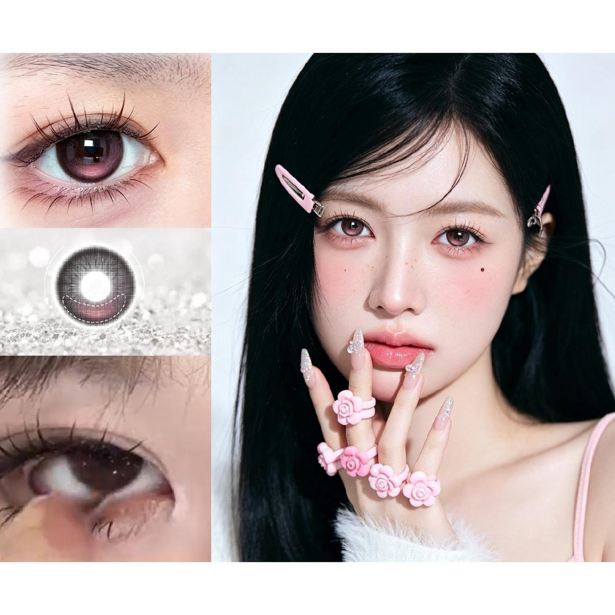 WRMI thestarlens 14.50mm Pink Colored Contact Lenses (6 Months Wear)