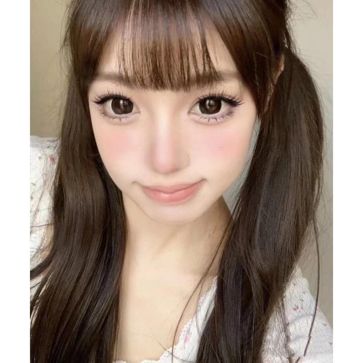 MNMKA FLLYCON 14.50mm Dark Brown Colored Contact Lenses (6 Months Wear)