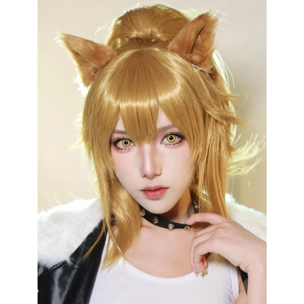 คอนแทคเลนส์สี SGJIN Xiyoulens ขนาด 14.00 มม. สีเหลือง (แบบราย 6 เดือน)