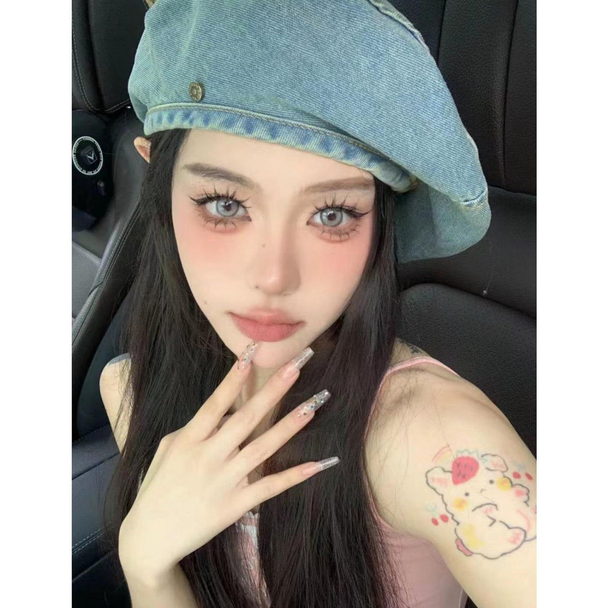 BPNGAI FLLYCON 14.20mm Grey Colored Contact Lenses (6 Months Wear)
