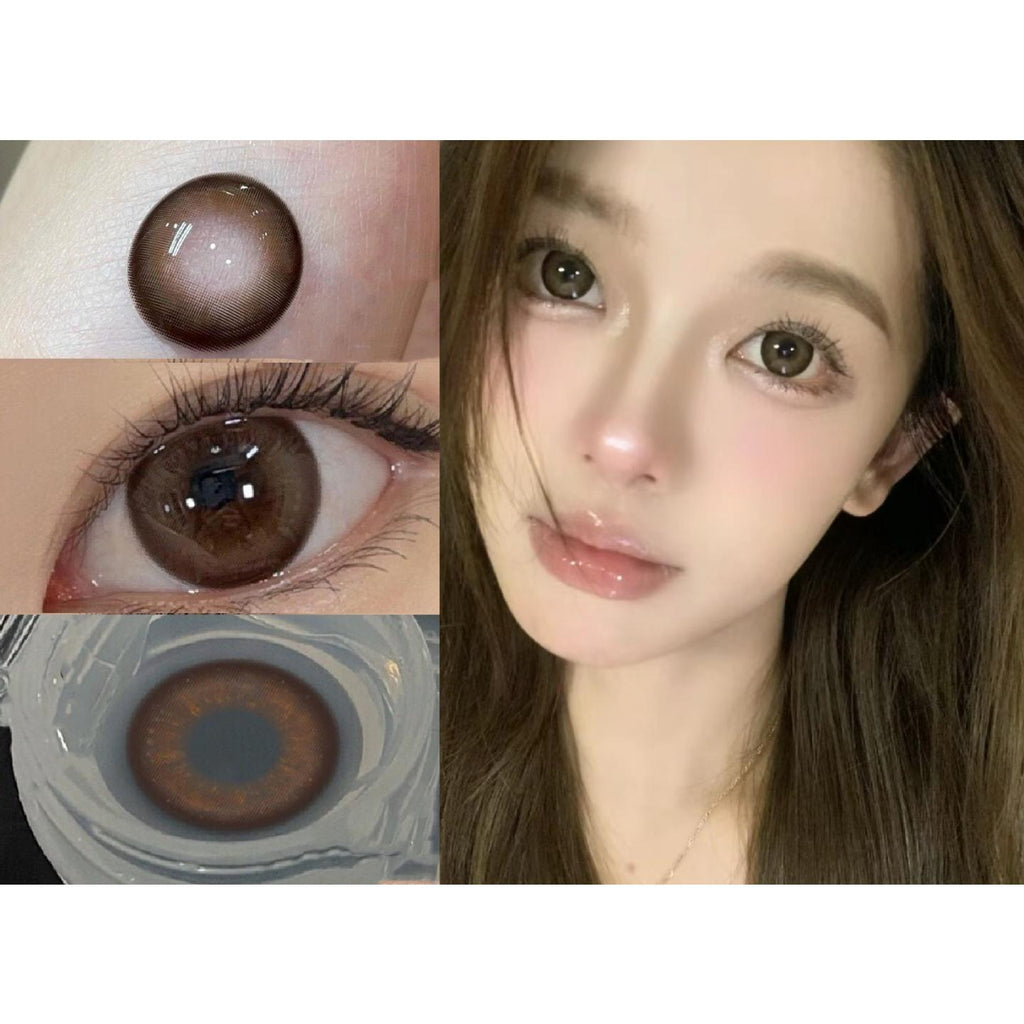 BDLMU ROSELENS 14.50mm Brown Colored Contact Lenses (6 Months Wear)