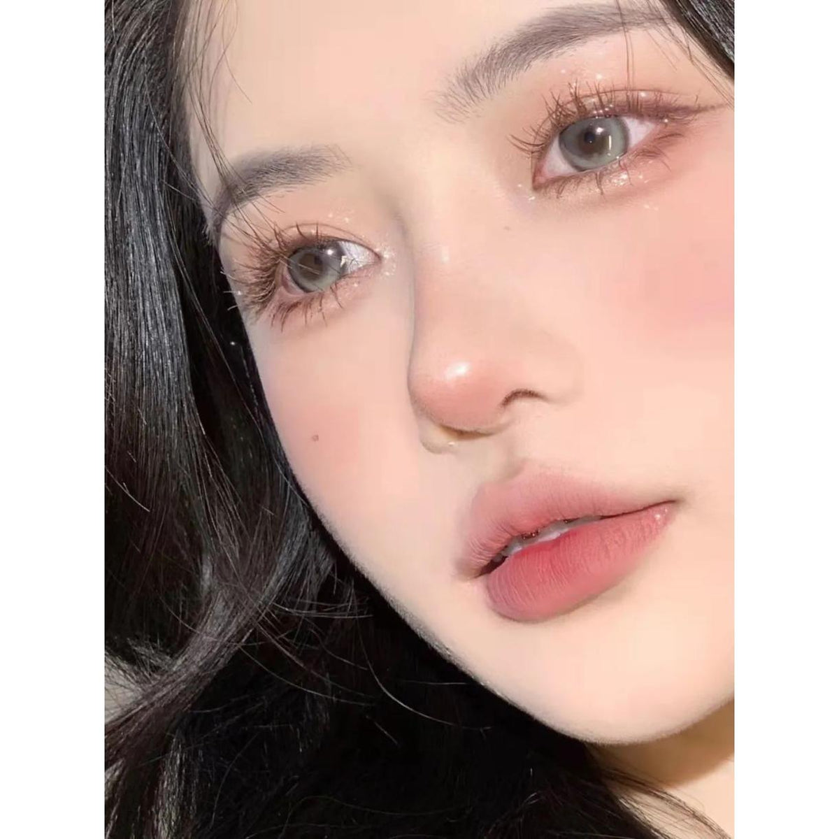 GGNYOU MorningCon 14.50mm Gray Colored Contact Lenses (6 Months Wear)