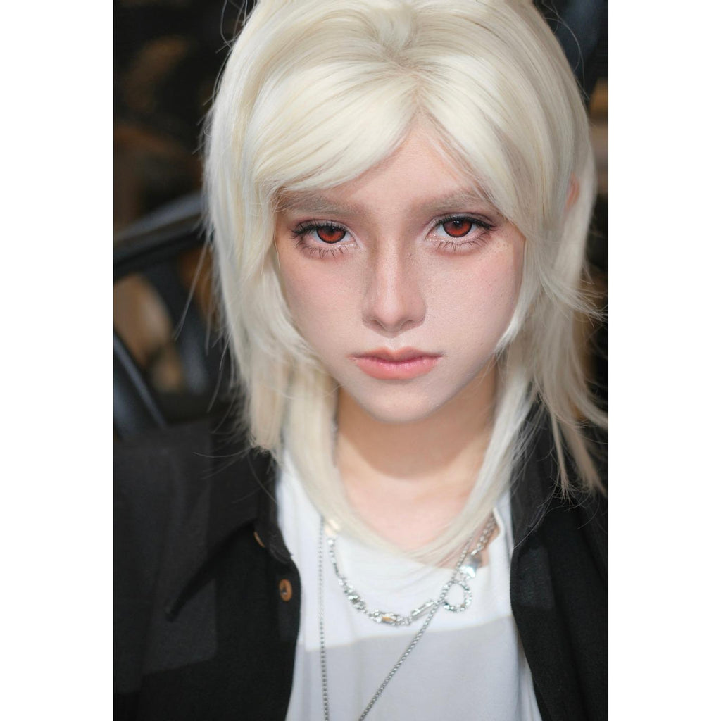 LFQIE Serltyca 14.50mm Red Colored Contact Lenses (6 Months Wear)