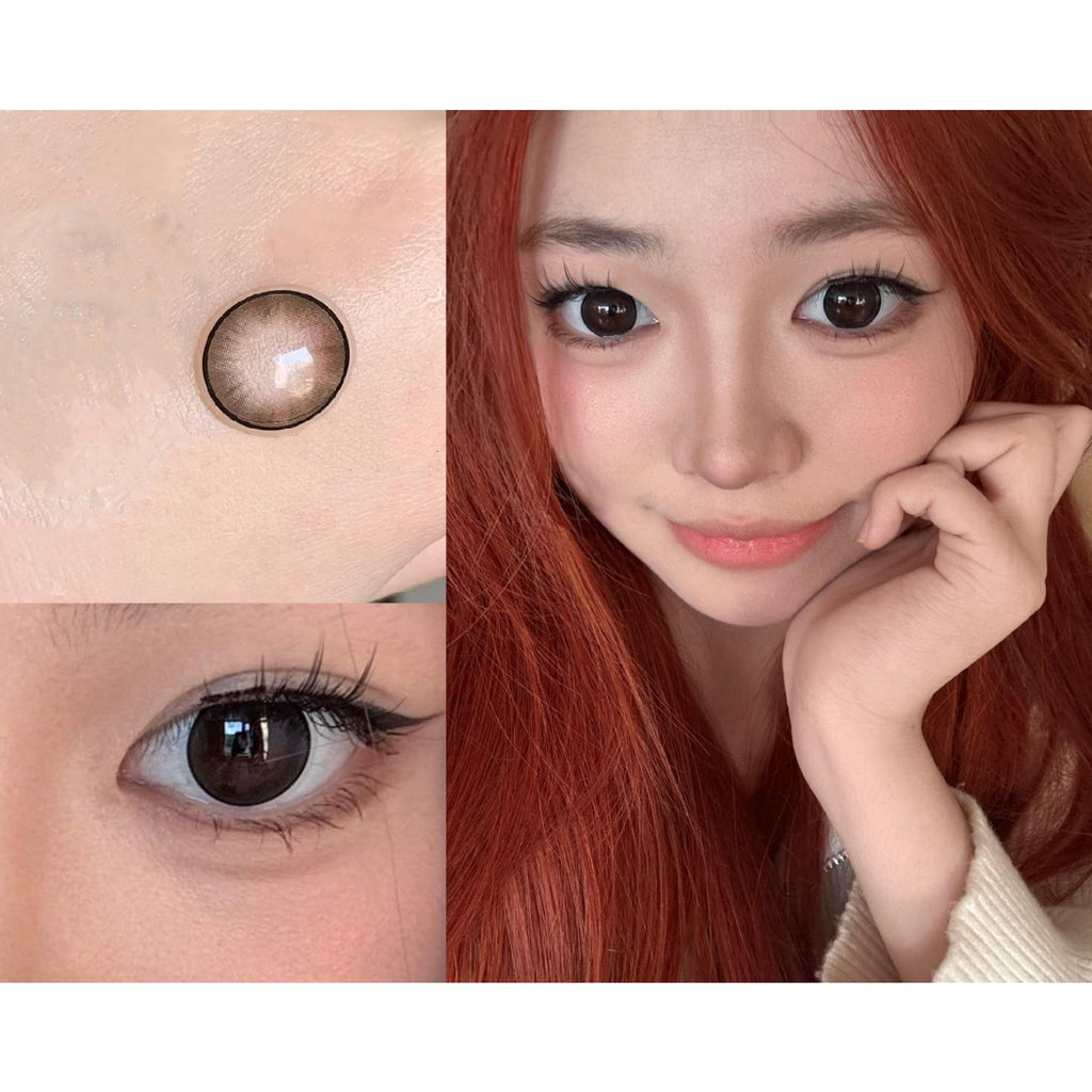GZZLKZONG Xiyoulens 14.50mm Brown Colored Contact Lenses (6 Months Wear)