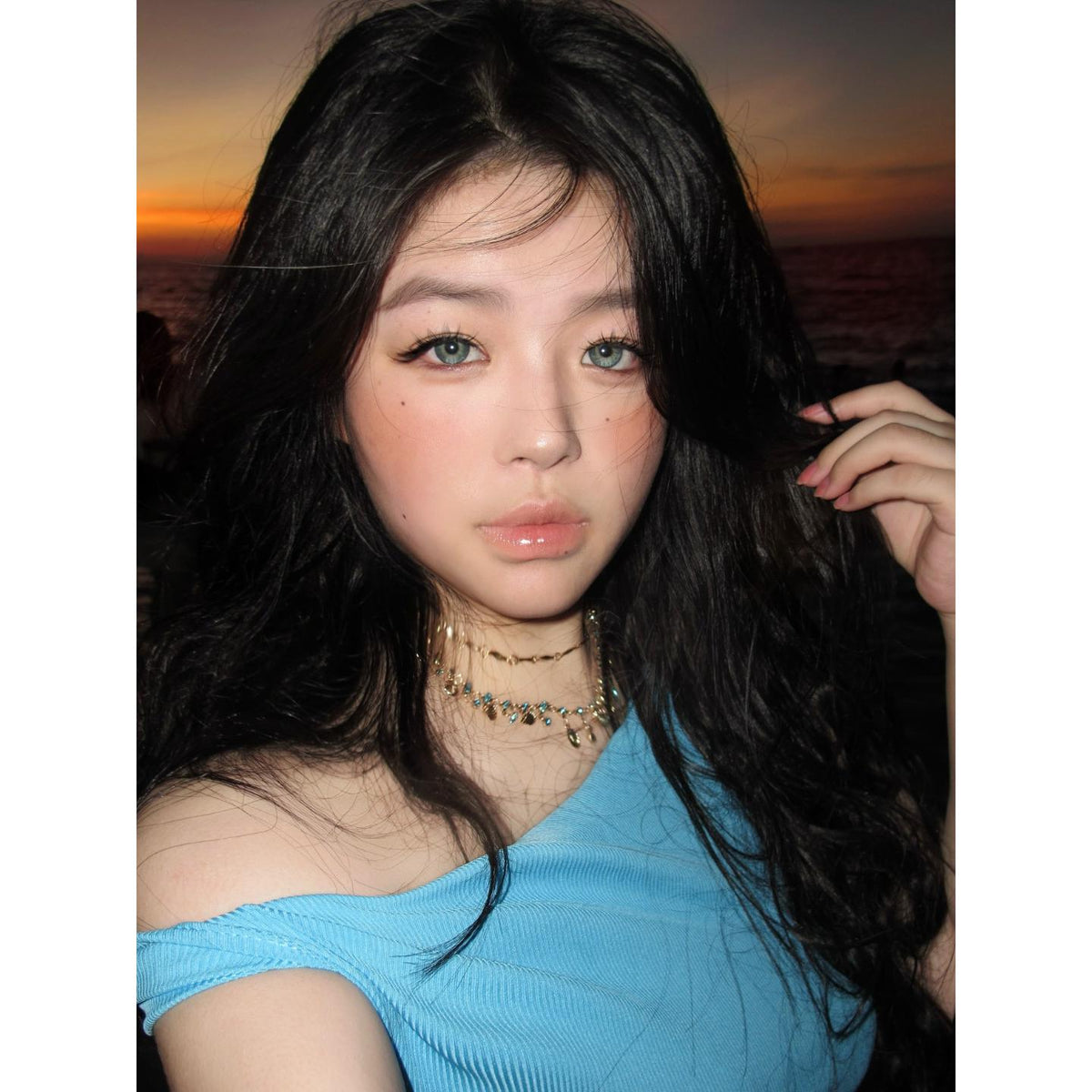AISMREN BOOSCON 14.20mm Green Colored Contact Lenses (6 Months Wear)