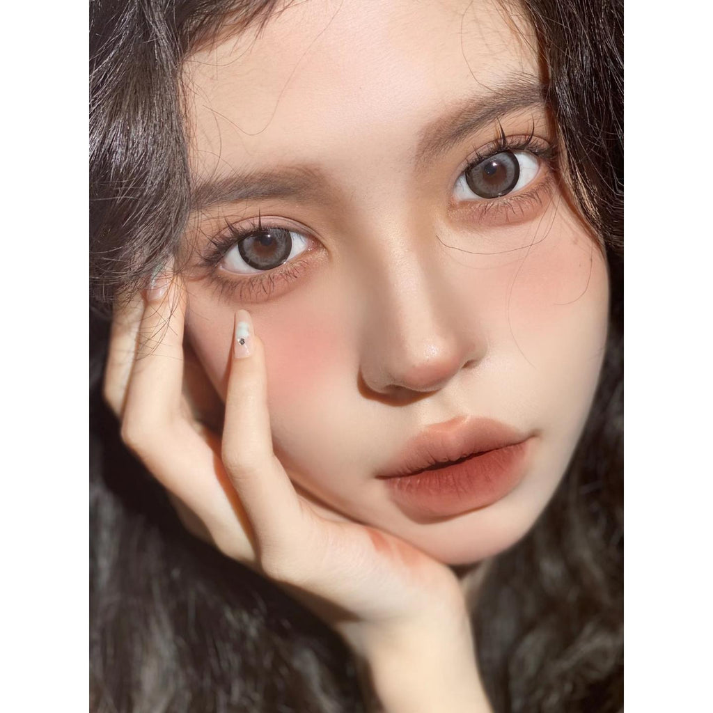 FPHHUI MorningCon 14.50mm Gray Colored Contact Lenses (6 Months Wear)