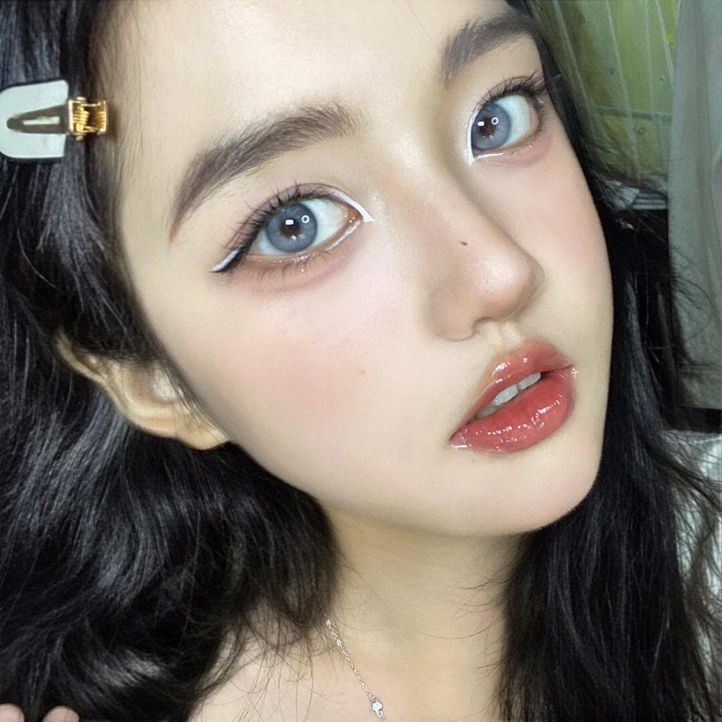 TLLHUI Xiyoulens 14.20mm Blue Colored Contact Lenses (6 Months Wear)