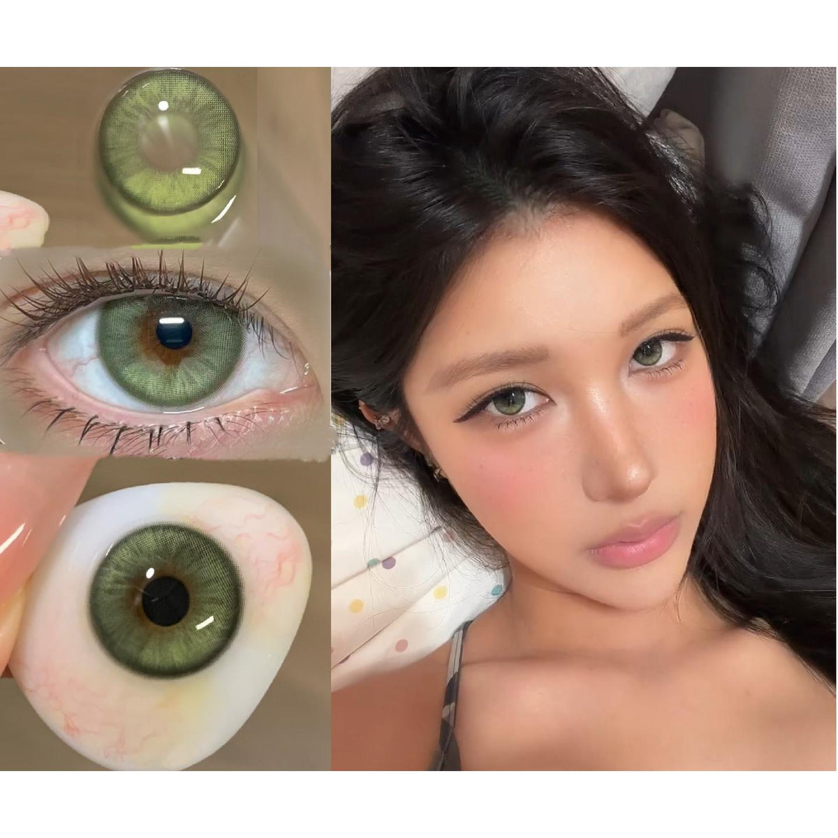 BHSDA Serltyca 14.20mm Green Colored Contact Lenses (6 Months Wear)
