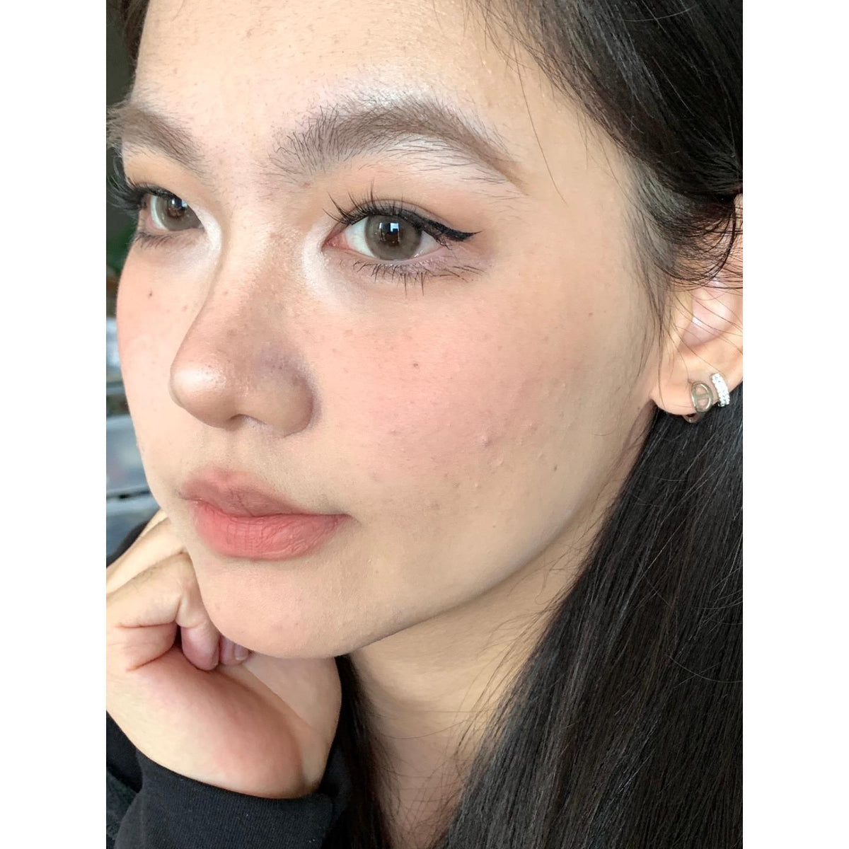 QMMHUI Serltyca คอนแทคเลนส์สีเทา ขนาด 14.20 มม. (ชนิดใช้งานได้ 6 เดือน)