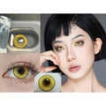 CTJIN Xiyoulens 14.50mm Yellow Colored Contact Lenses (6 Months Wear)