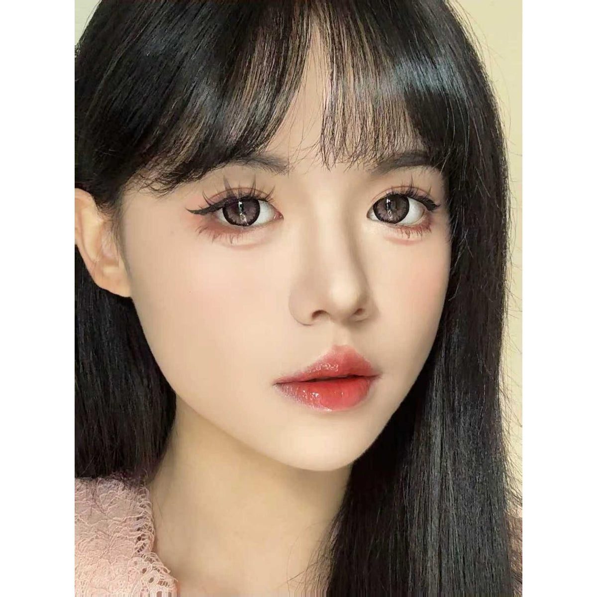 CDBBXYFEN OBALEN 14.50mm Pink Colored Contact Lenses (6 Months Wear)