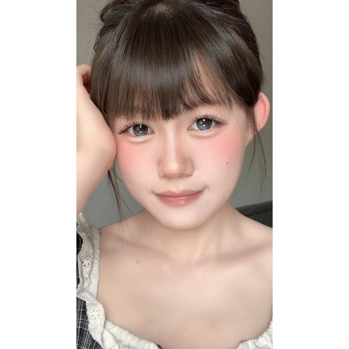 YLSLIAN Tinacon 14.50mm Purple Colored Contact Lenses (6 Months Wear)