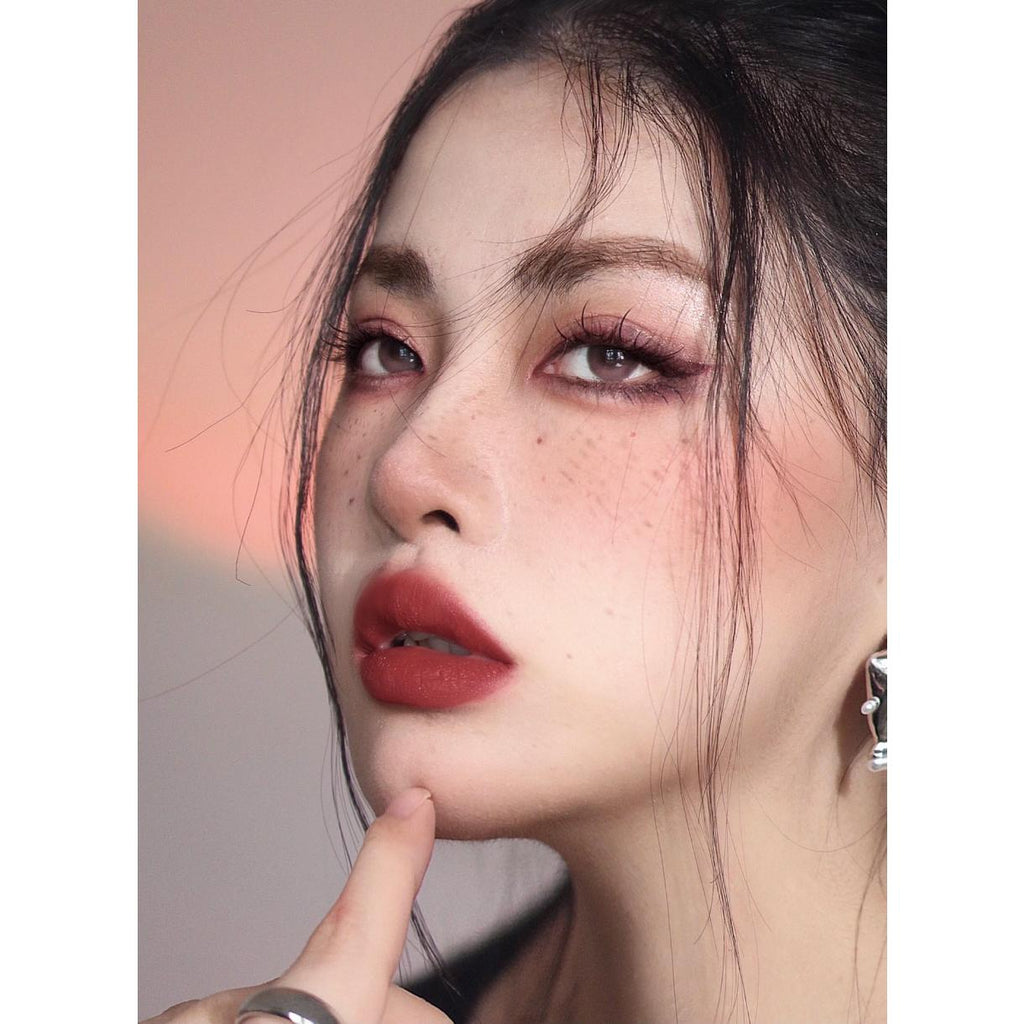 MZSHUA MorningCon คอนแทคเลนส์สี ขนาด 14.20 มม. สีชมพู (ชนิดราย 6 เดือน)