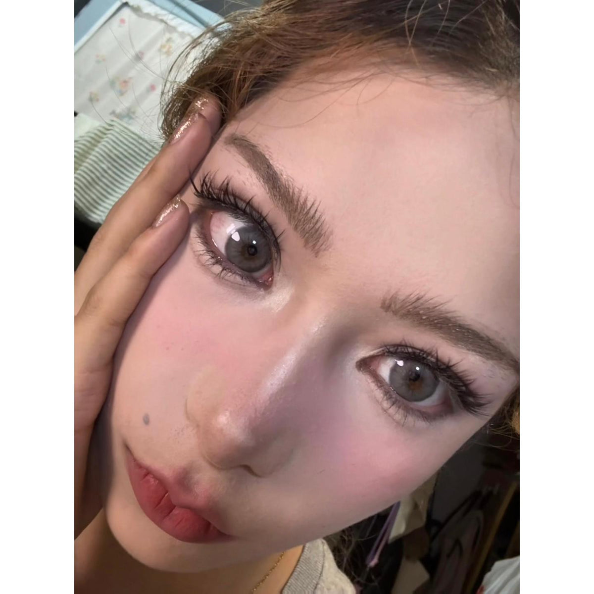 LSLAN Serltyca 14.20mm Blue Colored Contact Lenses (6 Months Wear)