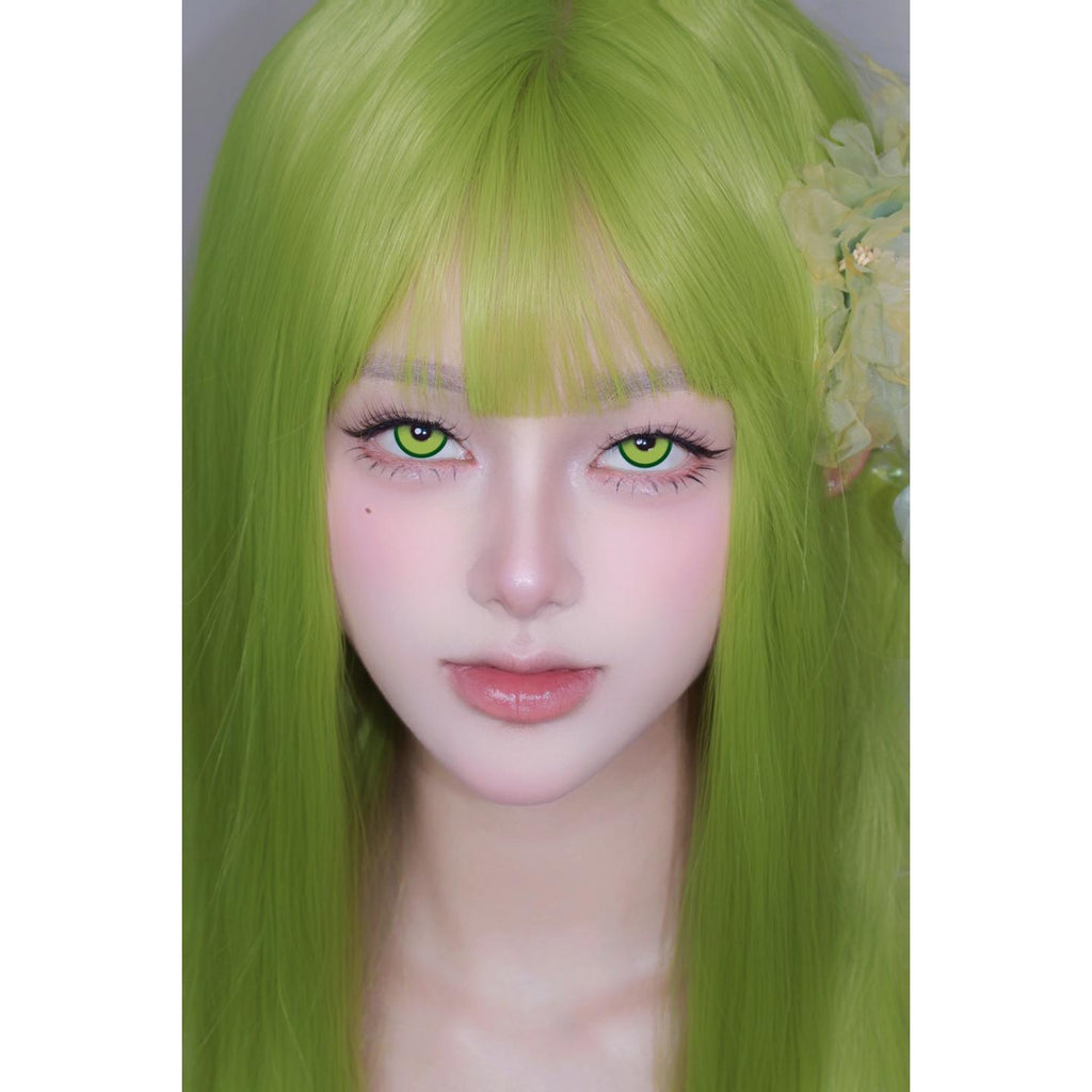 QLQPAO Xiyoulens คอนแทคเลนส์สีเขียว ขนาด 14.50 มม. (ชนิดราย 6 เดือน)
