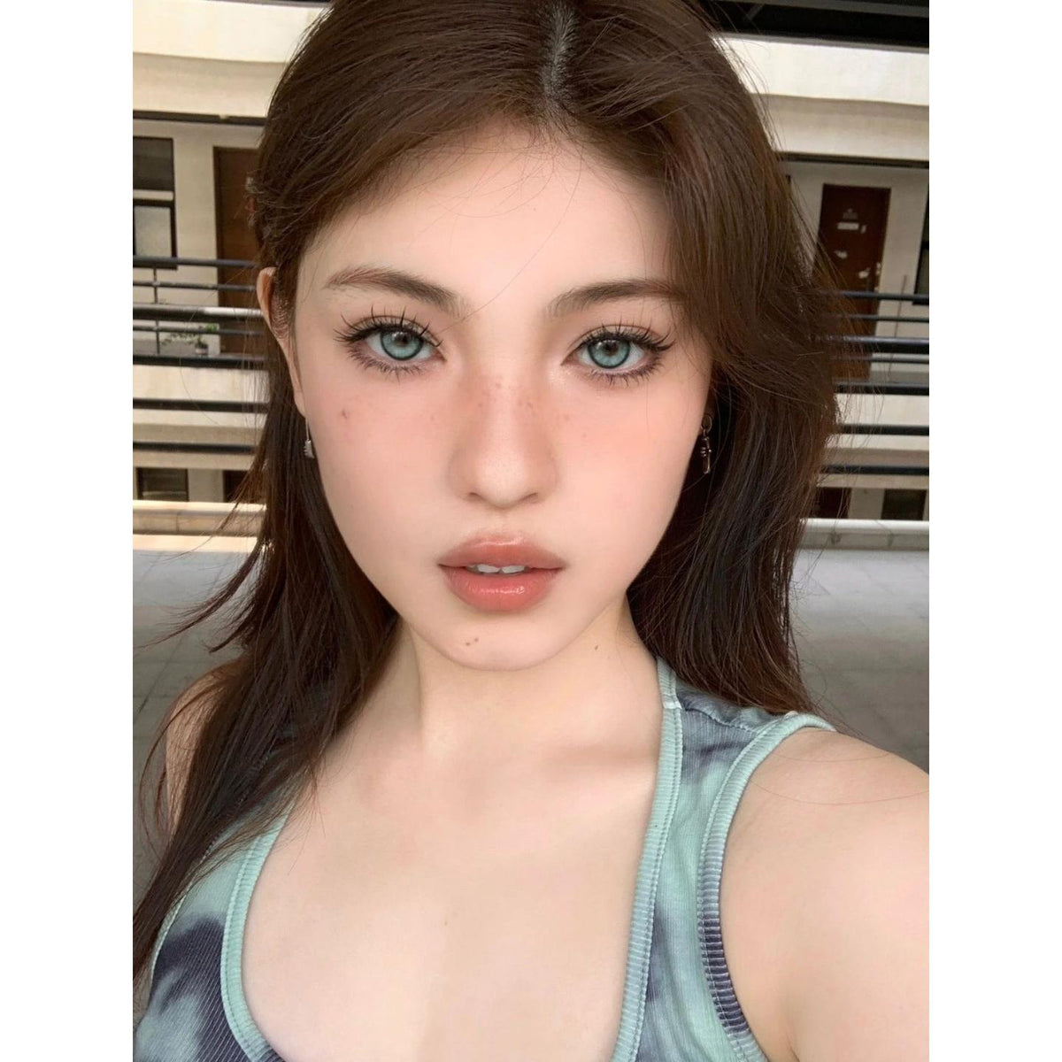 NJNSNV MorningCon 14.20mm Green Colored Contact Lenses (6 Months Wear)