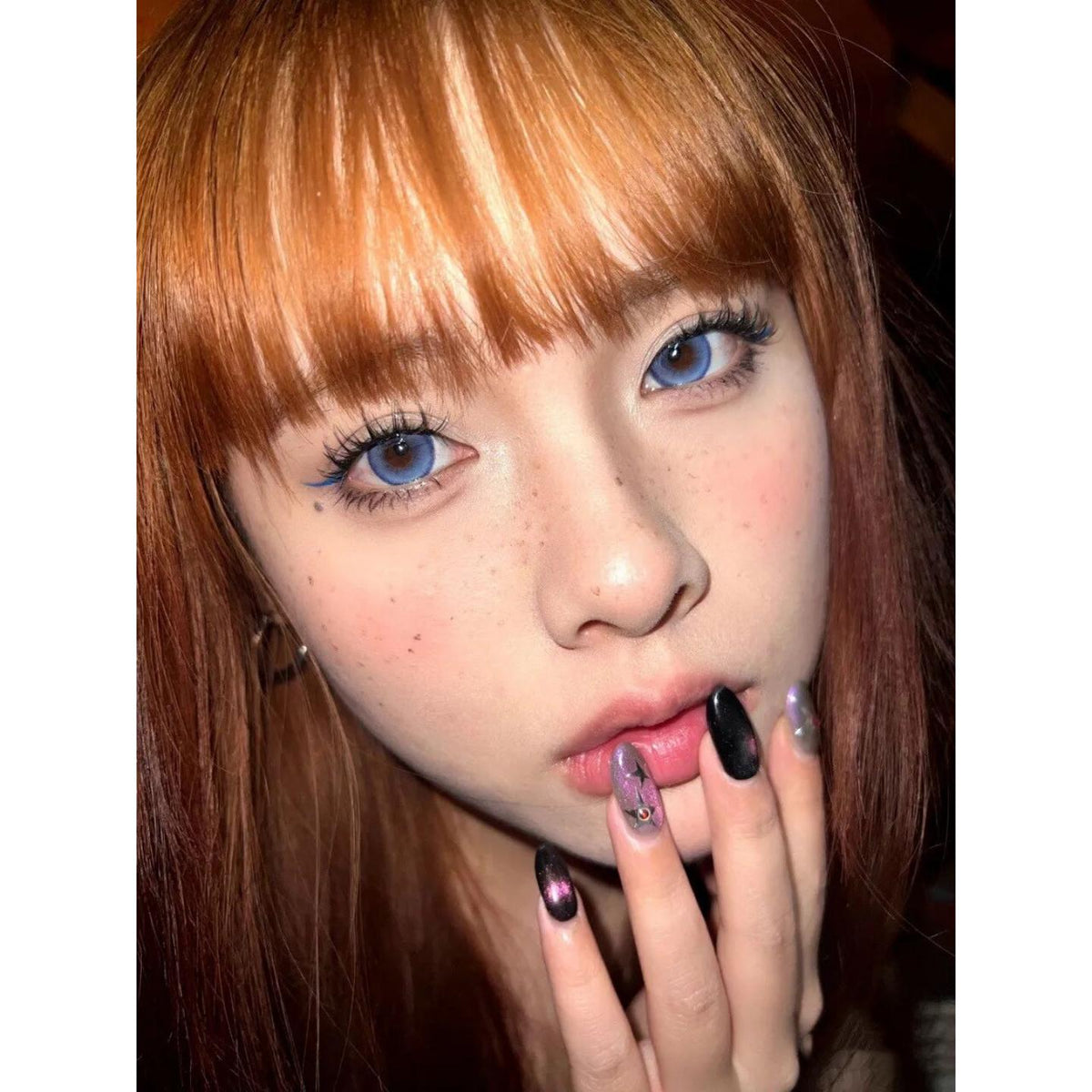 BLDSHI OVOLOOK 14.50mm Blue Colored Contact Lenses (6 Months Wear)