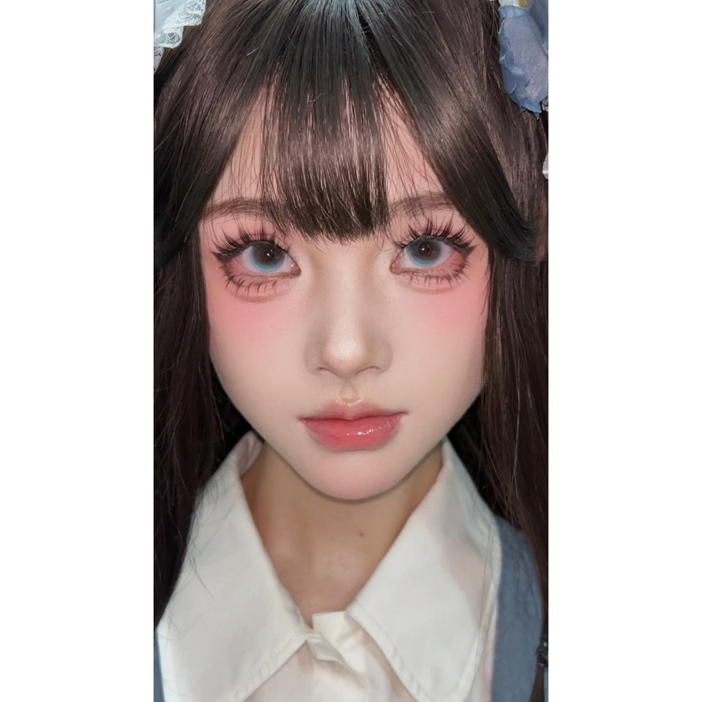 ZGLYLEI BOOSCON 14.20mm Blue Colored Contact Lenses (6 Months Wear)