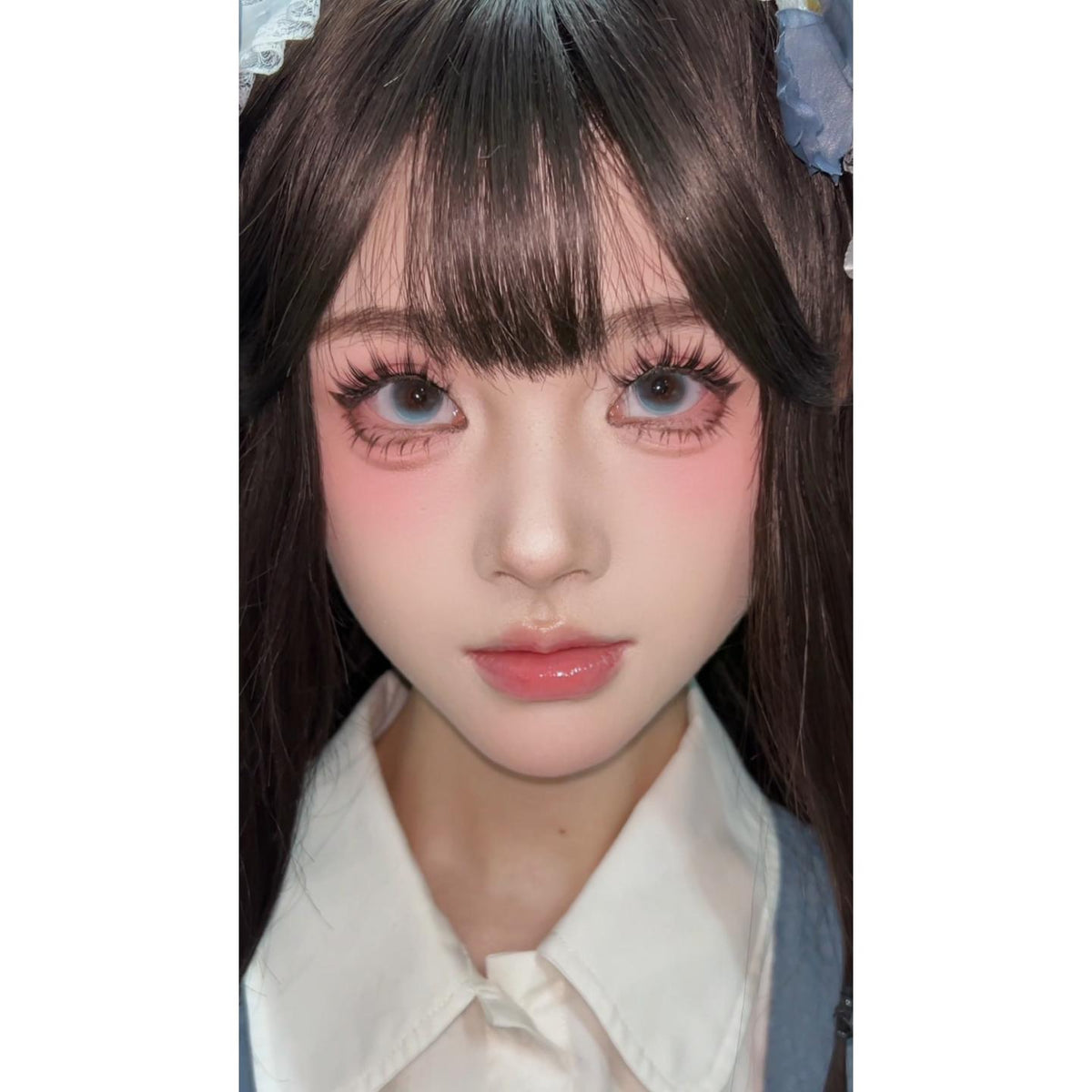 ZGLYLEI BOOSCON 14.20mm Blue Colored Contact Lenses (6 Months Wear)