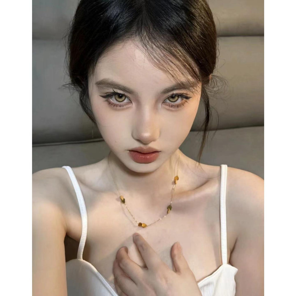CJHAI FLLYCON 14.20mm Brown Colored Contact Lenses (6 Months Wear)