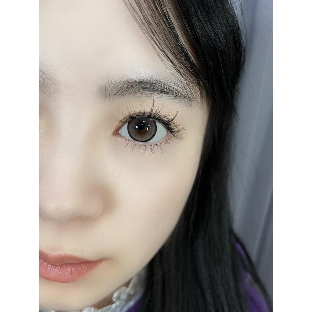 LRKFEI JONCON 14.50mm Brown Colored Contact Lenses (6 Months Wear)