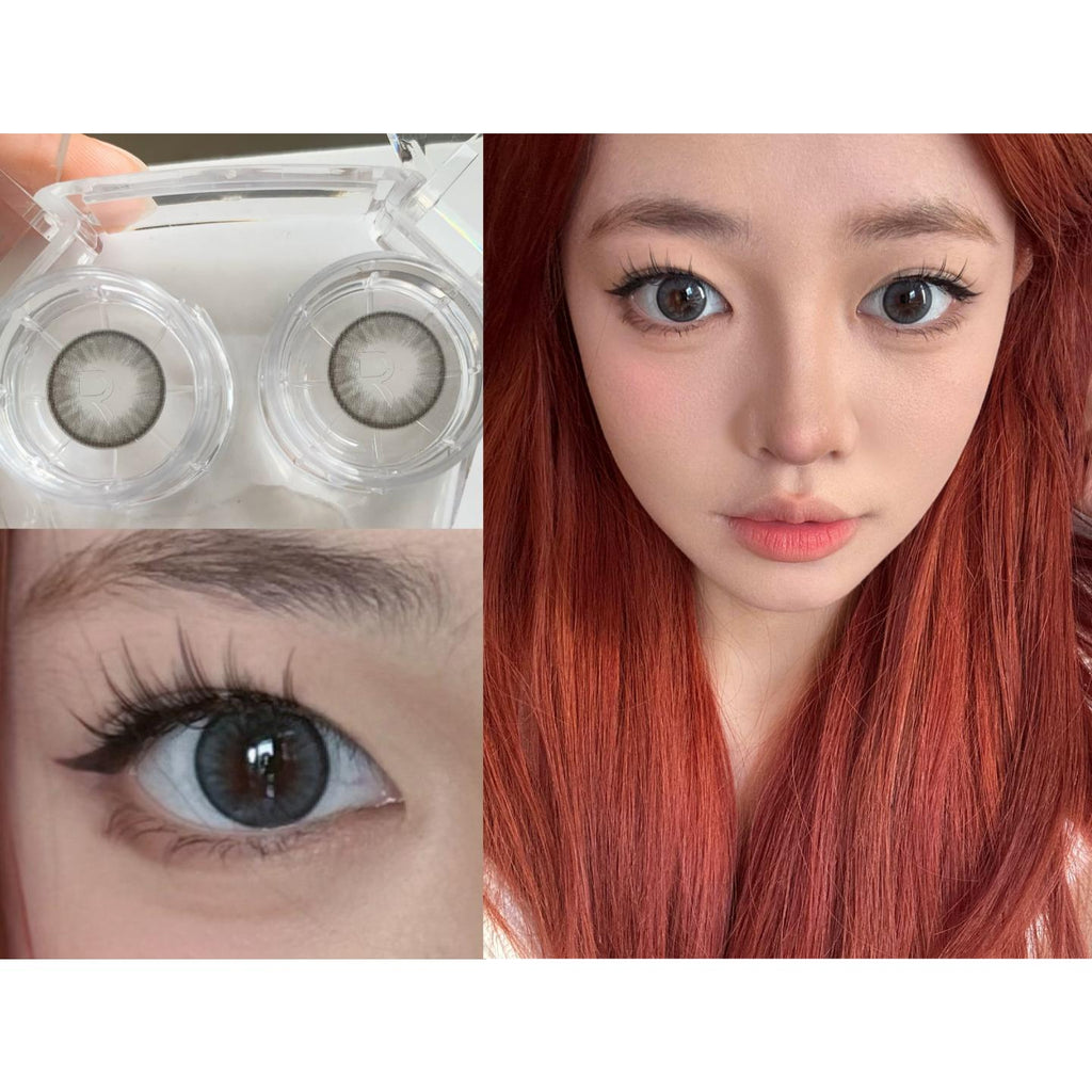 OQLHUI Xiyoulens คอนแทคเลนส์สีเทา ขนาด 14.20 มม. (ระยะการใช้งาน 6 เดือน)