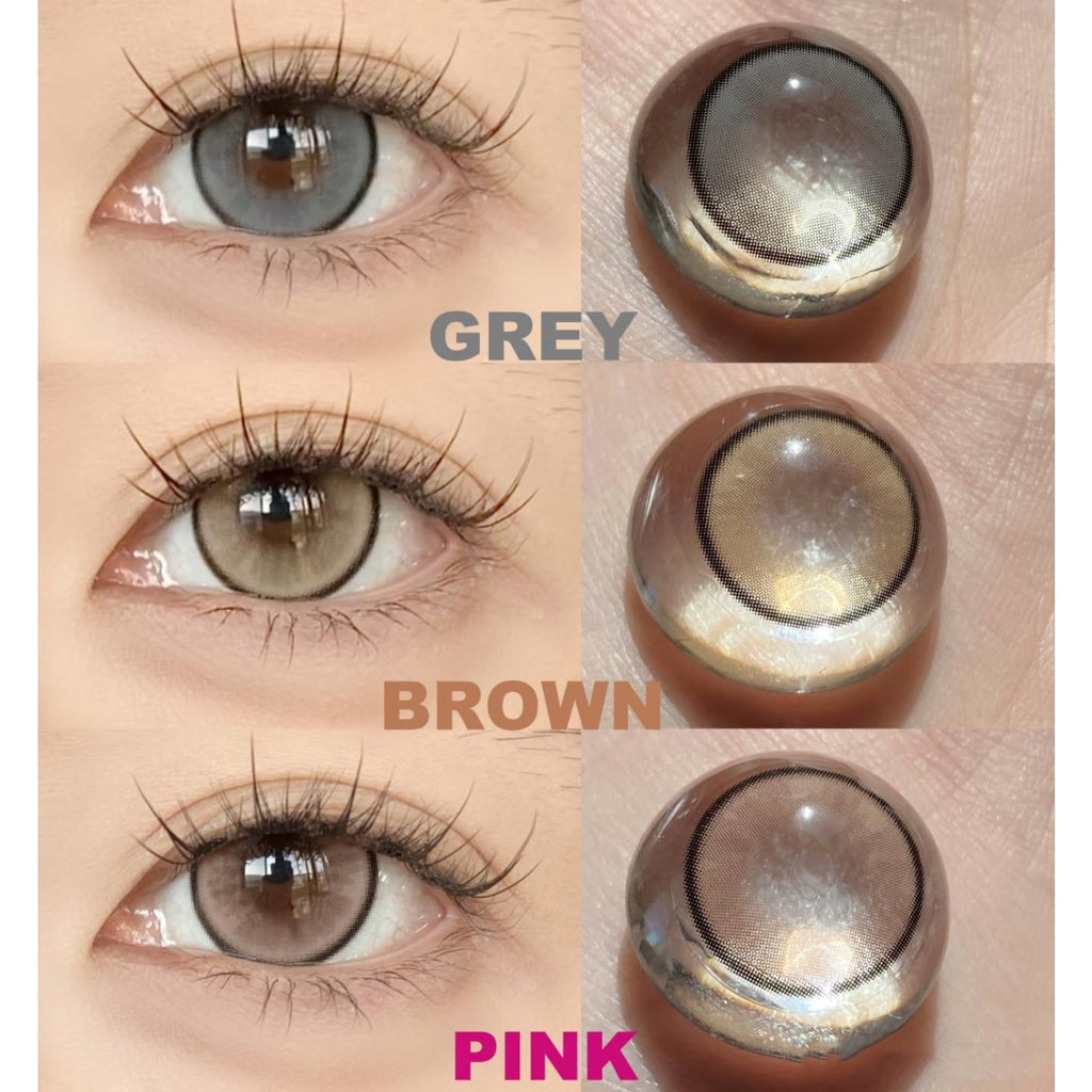 DGFEN Serltyca 14.50mm Light Brown Colored Contact Lenses (6 Months Wear)
