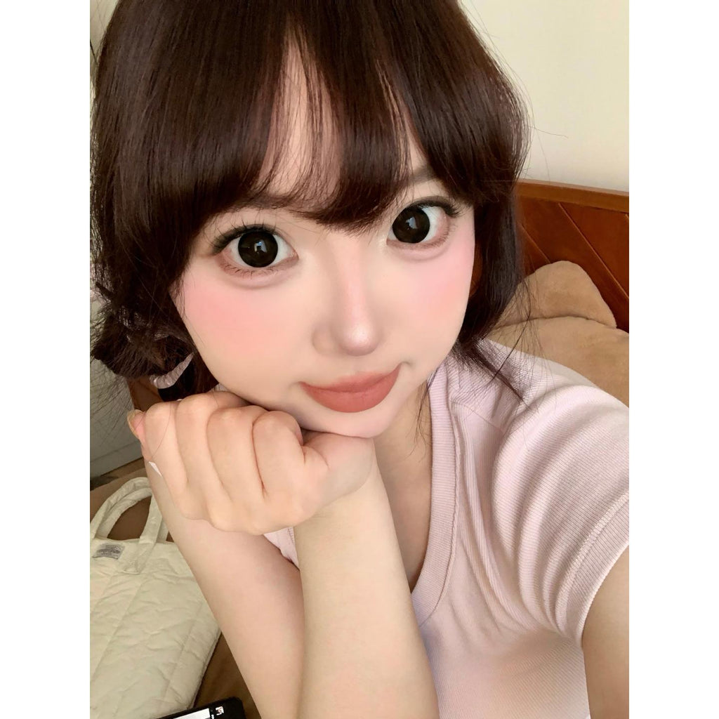 CDDZWWHEI OBALEN 14.50mm Black Colored Contact Lenses (6 Months Wear)