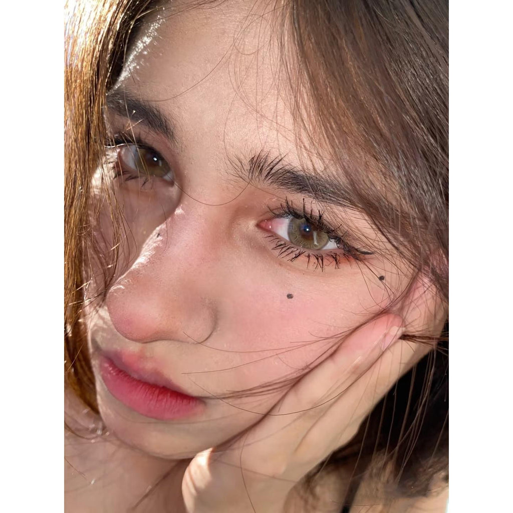 LLXIN ROSELENS 14.20mm Brown Colored Contact Lenses (6 Months Wear)