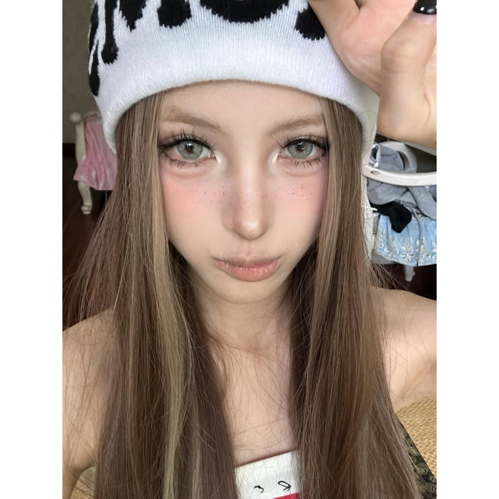 XLNHUI Serltyca 14.50mm Gray Colored Contact Lenses (6 Months Wear)