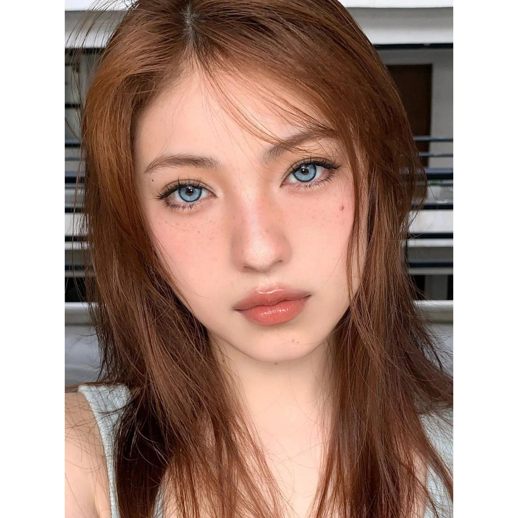 XBNHYU MorningCon 14.20mm Blue Colored Contact Lenses (6 Months Wear)