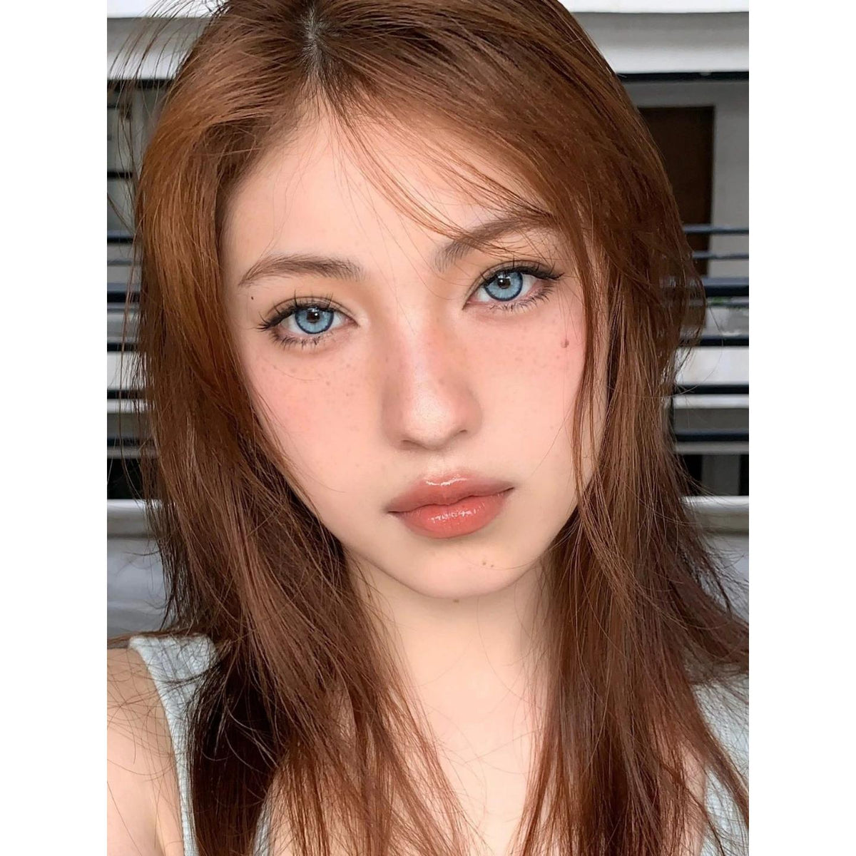 XBNHYU MorningCon 14.20mm Blue Colored Contact Lenses (6 Months Wear)